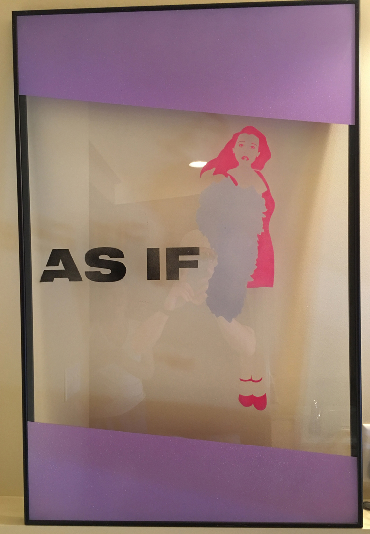 As If Clueless Stencil Spray Glass