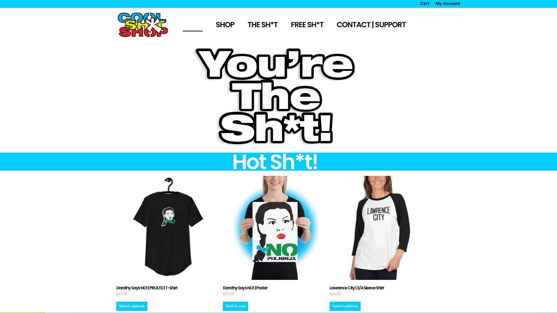 Cool Shit Shop Web Screen Shot