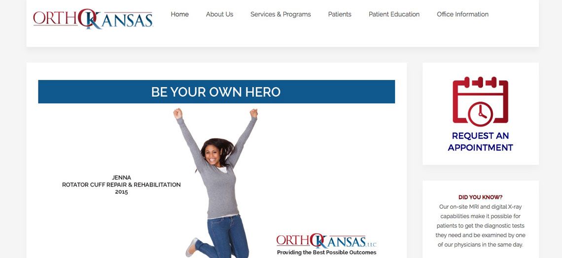 OrthoKansas Website Design