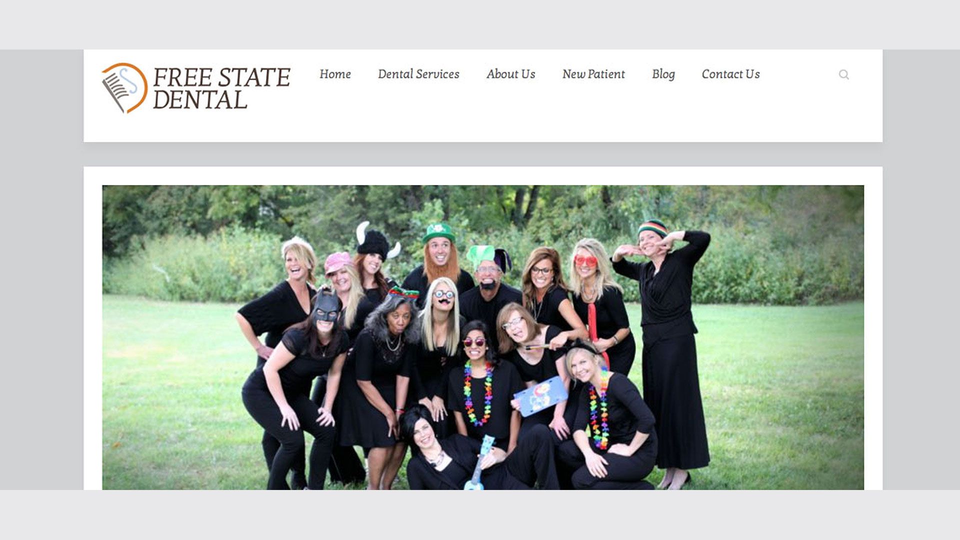 Free State Dental Web Screen Shot